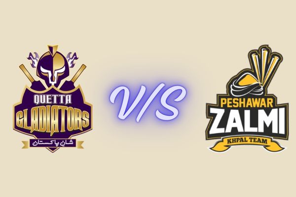 quetta gladiators vs peshawar zalmi timeline